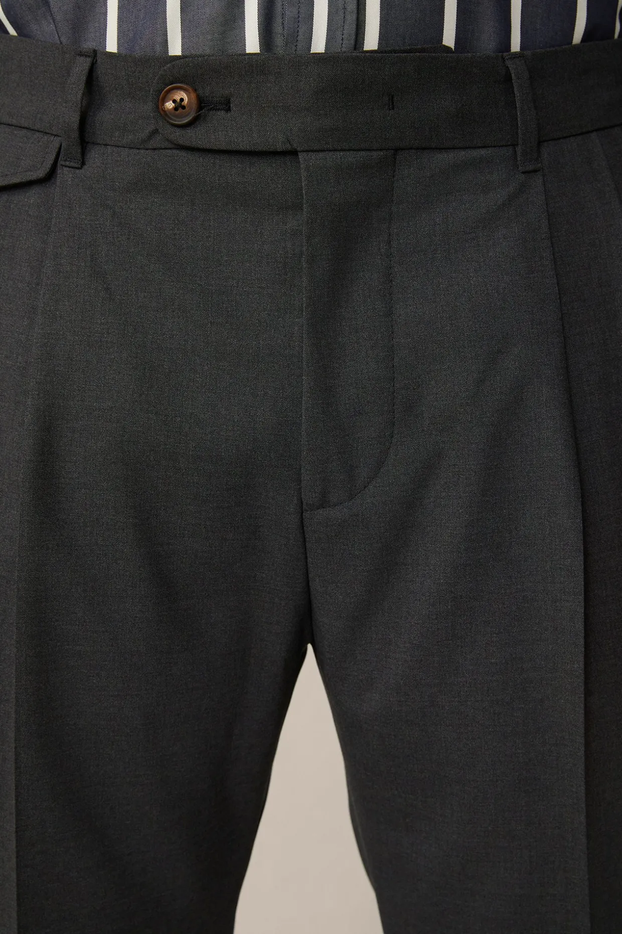 Baukasten-Hose Serpo Mit Bundfalte Und Umschlag In