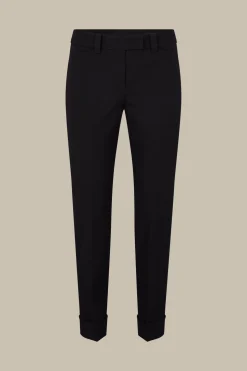 Baumwoll-Bi-Stretch-Chino Mit Umschlag In