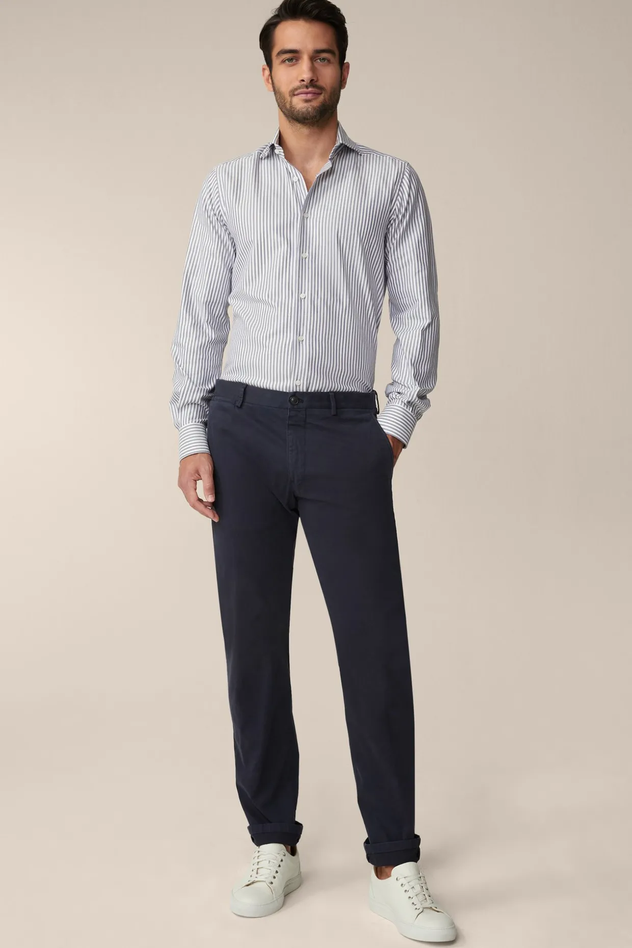 Baumwoll-Chino Cino In Navy