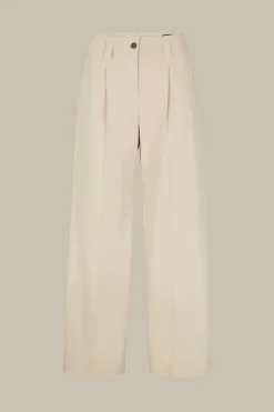 Baumwoll-Gabardine-Marlene-Hose In
