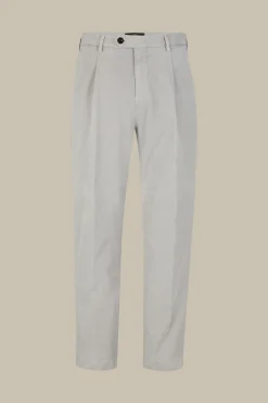 Baumwoll-Hose Flero Mit Bundfalte In