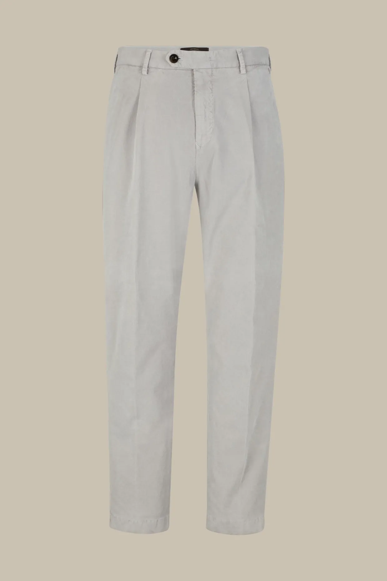 Baumwoll-Hose Flero Mit Bundfalte In