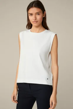 Baumwoll-Interlock-Shirt Ohne Arm In