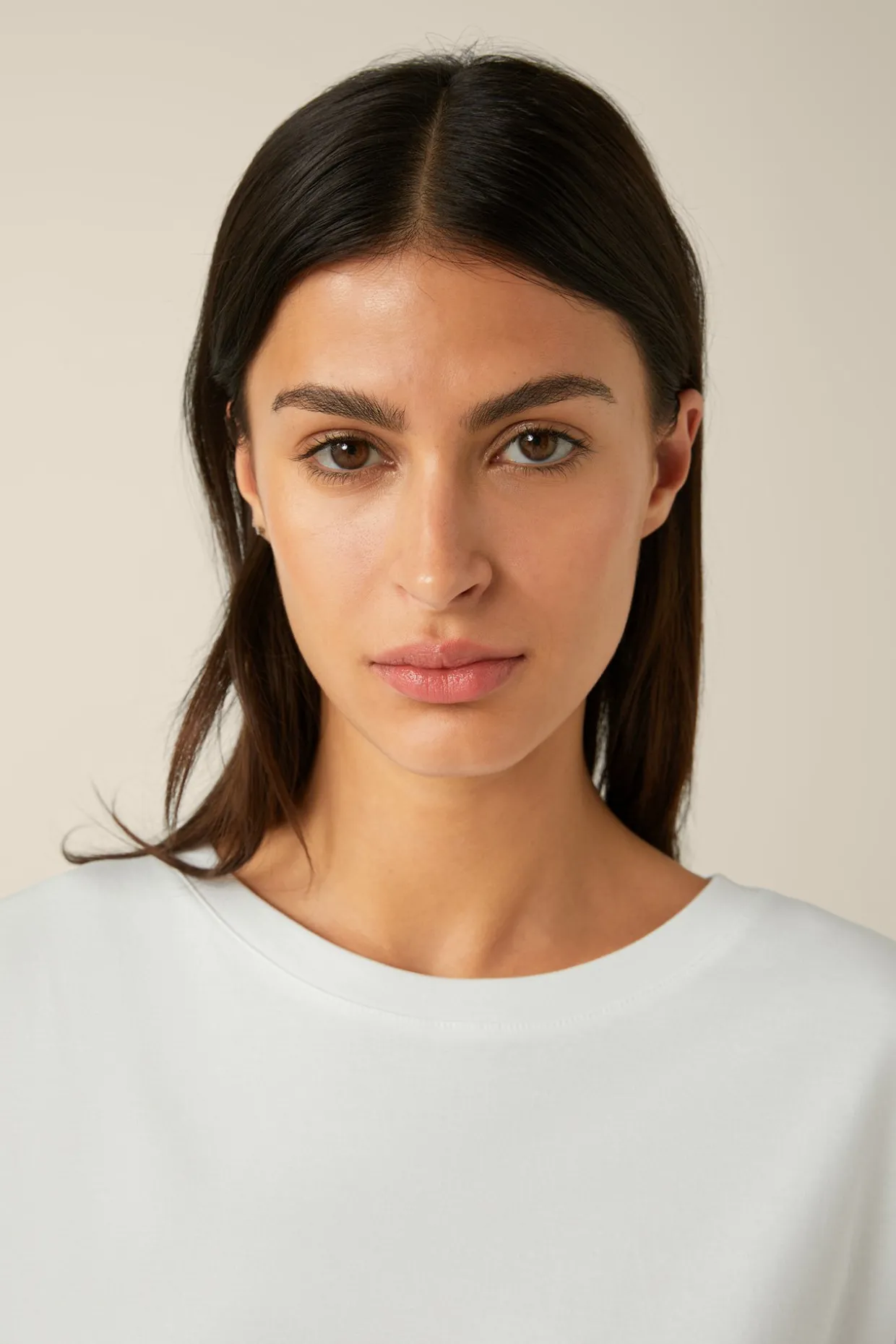 Baumwoll-Interlock-T-Shirt In
