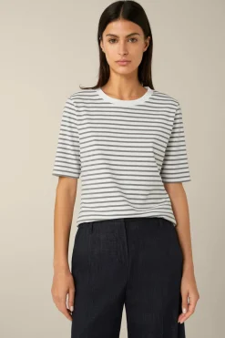 Baumwoll-Interlock-T-Shirt In