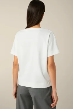 Baumwoll-Interlock-T-Shirt In