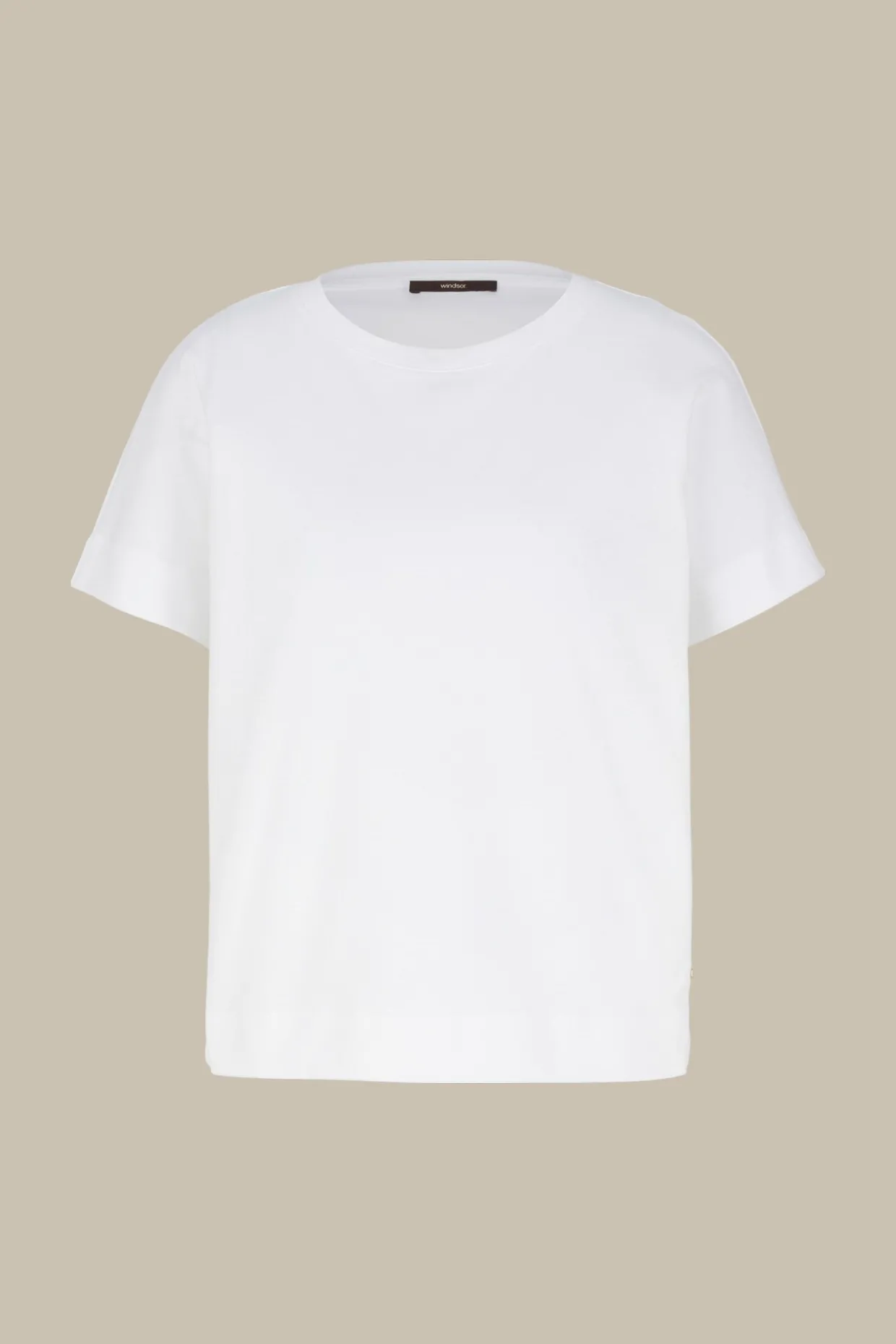 Baumwoll-Interlock-T-Shirt In