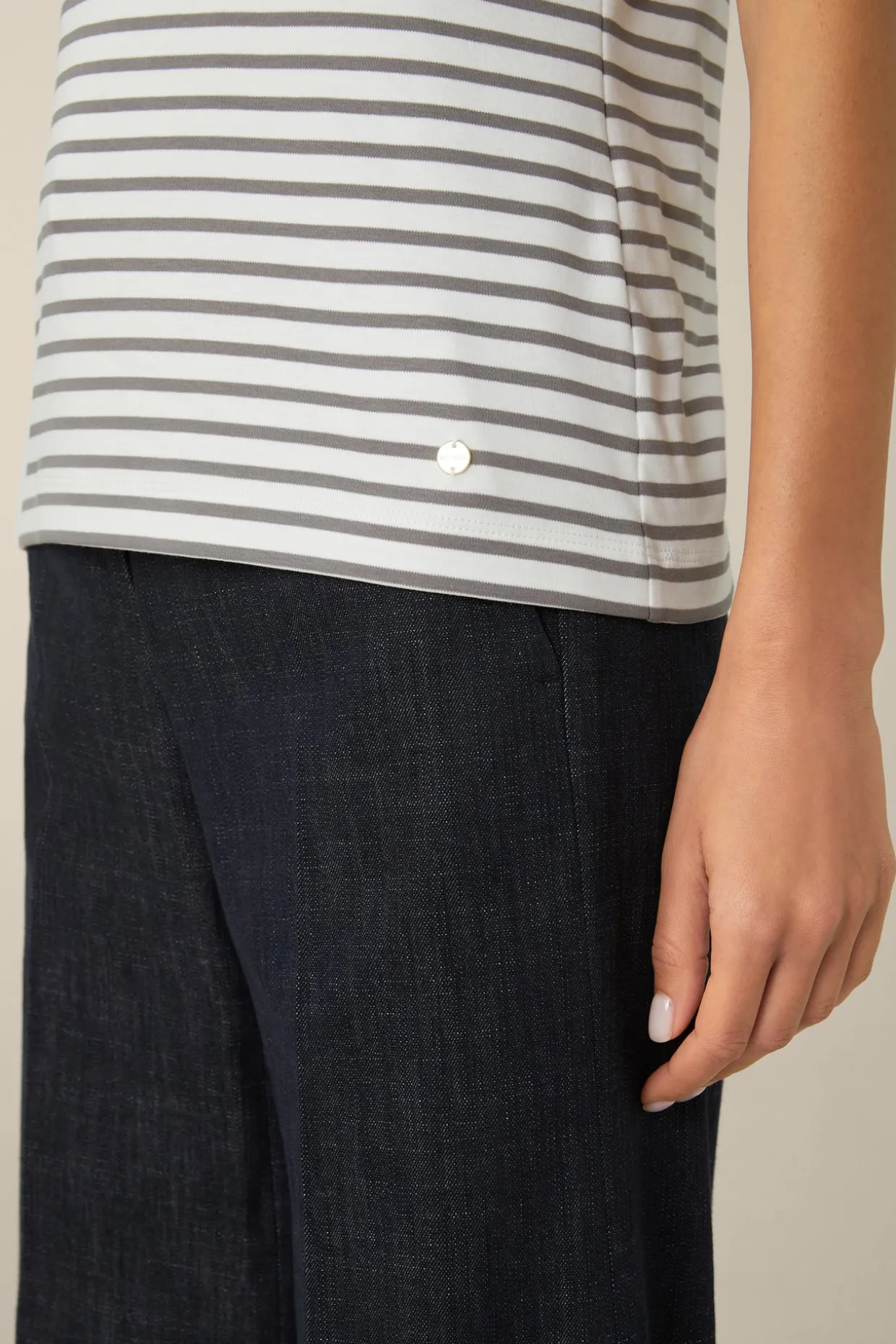 Baumwoll-Interlock-T-Shirt In