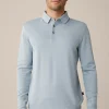 Baumwoll-Langarm-Poloshirt Frido In
