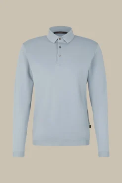 Baumwoll-Langarm-Poloshirt Frido In