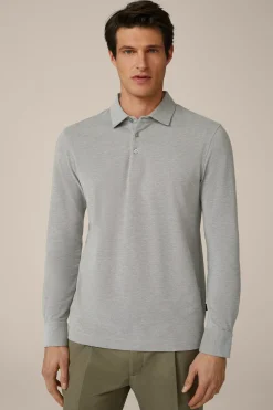 Baumwoll-Langarmshirt Patrizio In Meliert