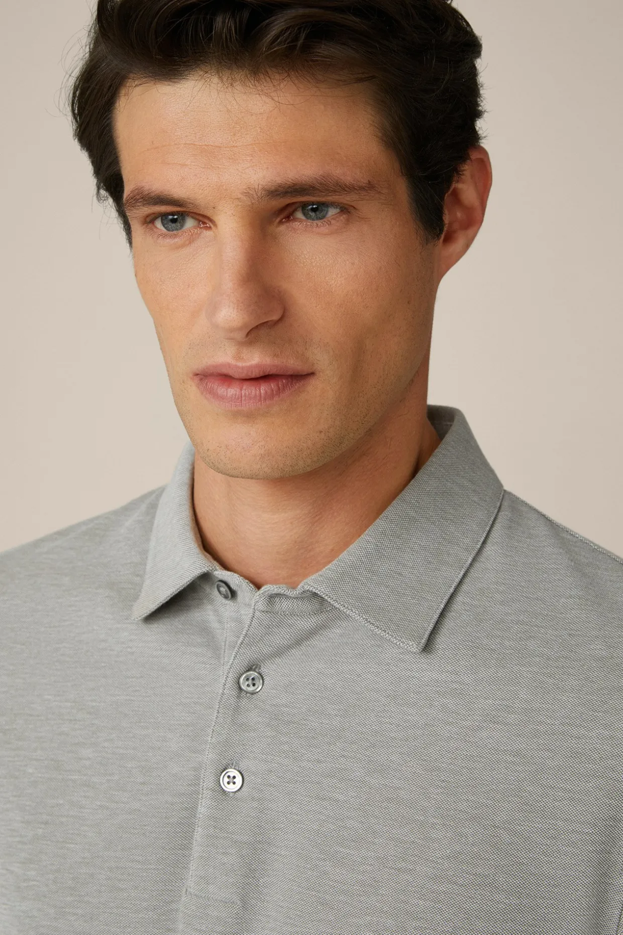 Baumwoll-Langarmshirt Patrizio In Meliert