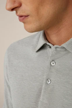 Baumwoll-Langarmshirt Patrizio In Meliert