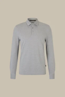 Baumwoll-Langarmshirt Patrizio In Meliert