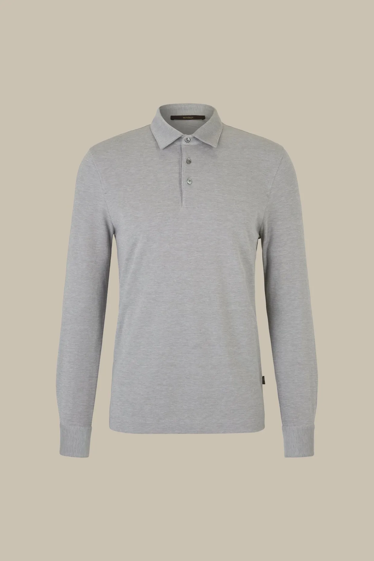 Baumwoll-Langarmshirt Patrizio In Meliert