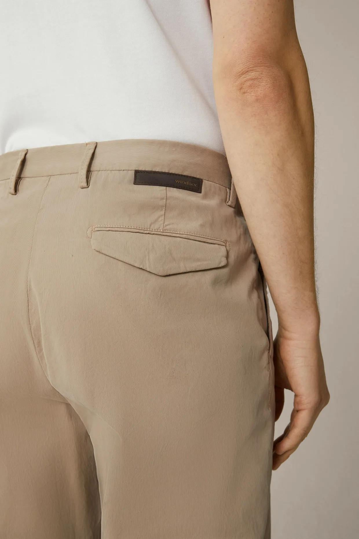 Baumwollmix-Hose Flero Mit Bundfalte In