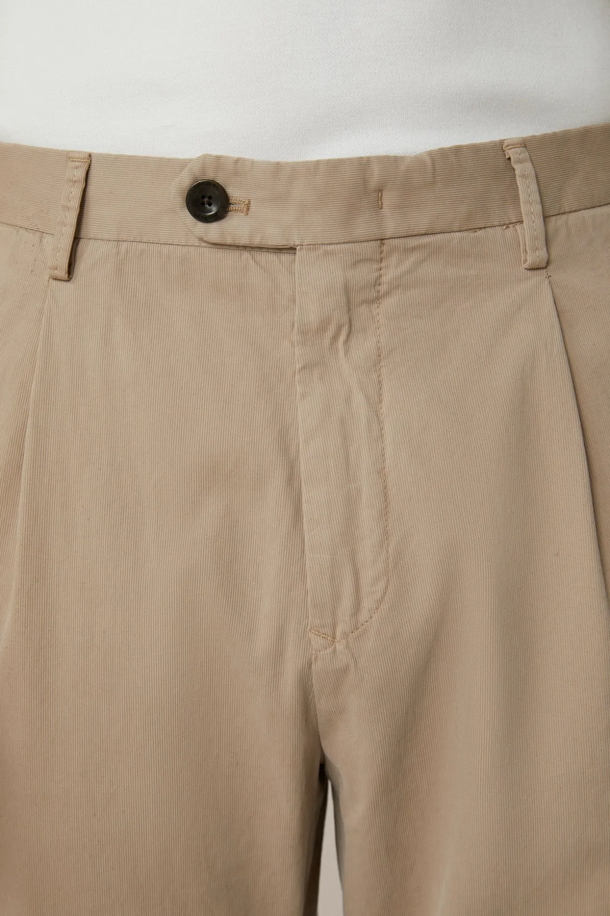Baumwollmix-Hose Flero Mit Bundfalte In