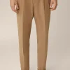 Baumwollmix-Hose Serpo In Camel-Braun