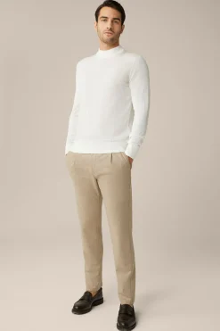Cashmere-Baukasten-Hose Floro Mit Bundfalte In