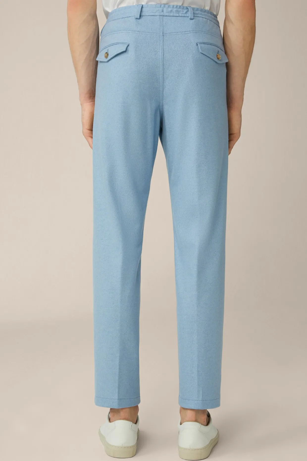 Cashmere-Baukasten-Hose Floro Mit Bundfalte In