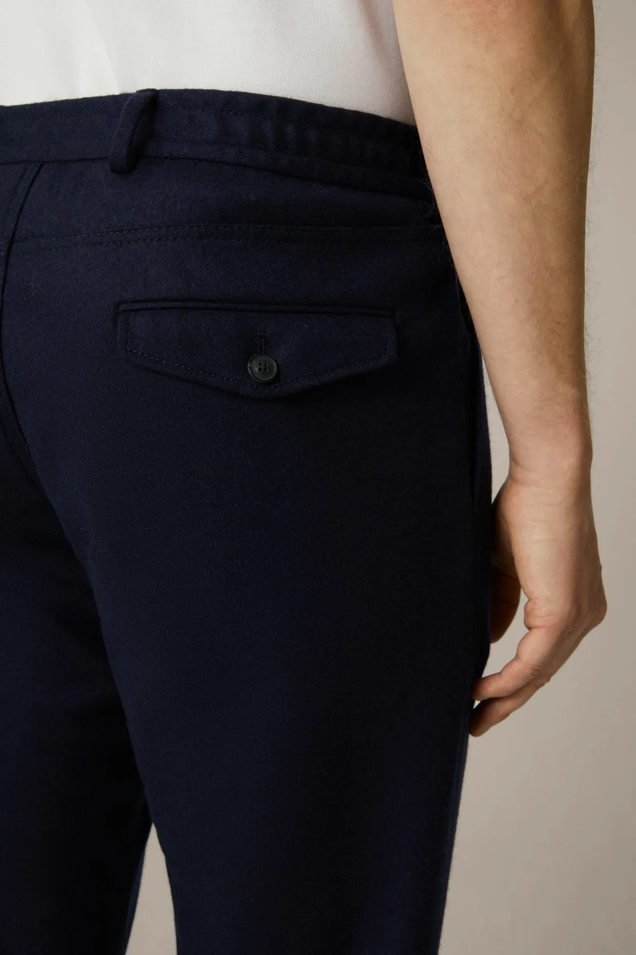 Cashmere-Baukasten-Hose Floro Mit Bundfalte In