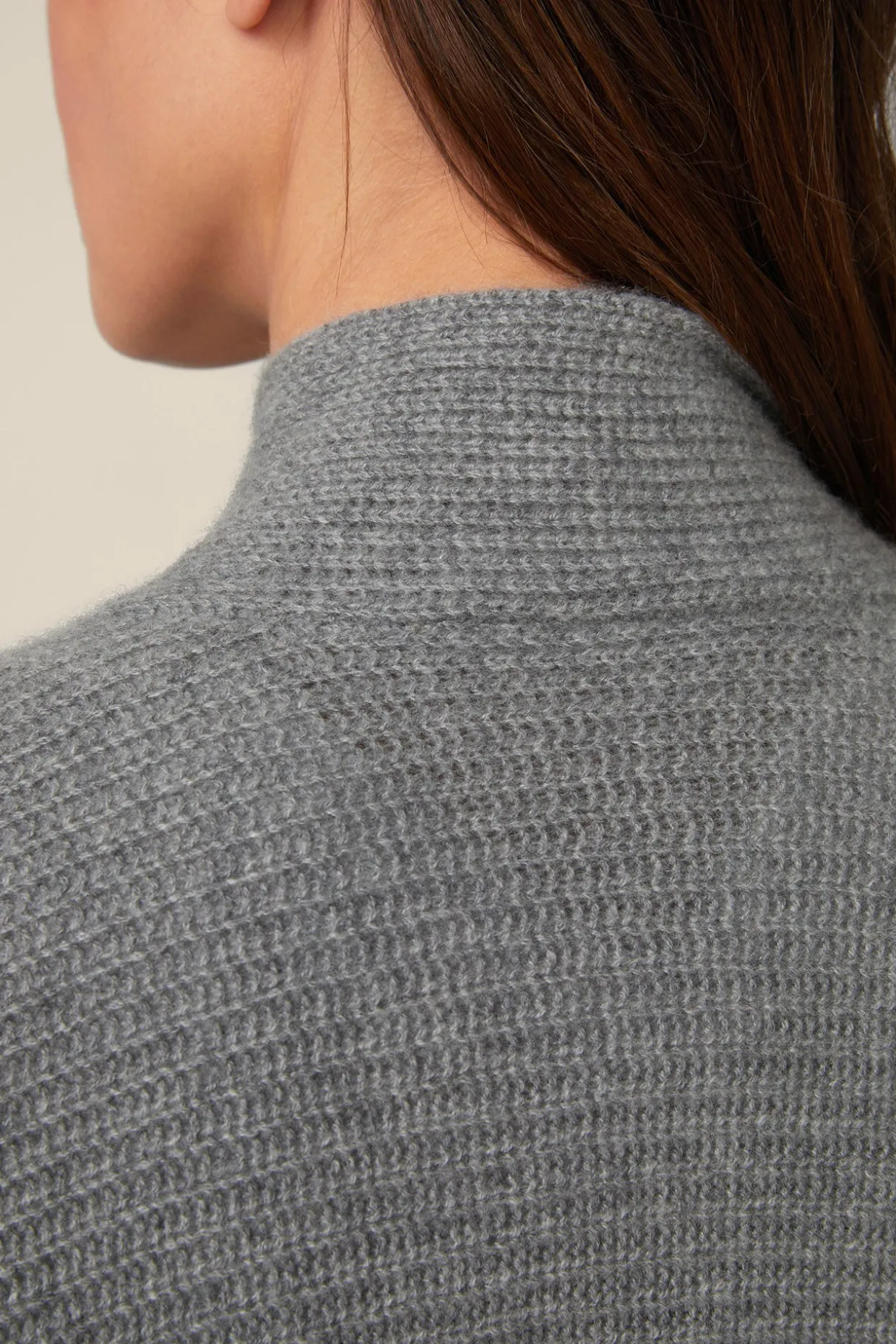 Cashmere-Cardigan In Grau Melange
