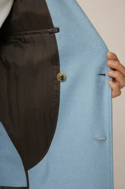 Cashmere-Doppelreiher-Mantel Cantro Mit Reverskragen In