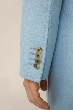 Cashmere-Doppelreiher-Mantel Cantro Mit Reverskragen In