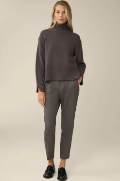 Cashmere-Rollkragen-Pullover In
