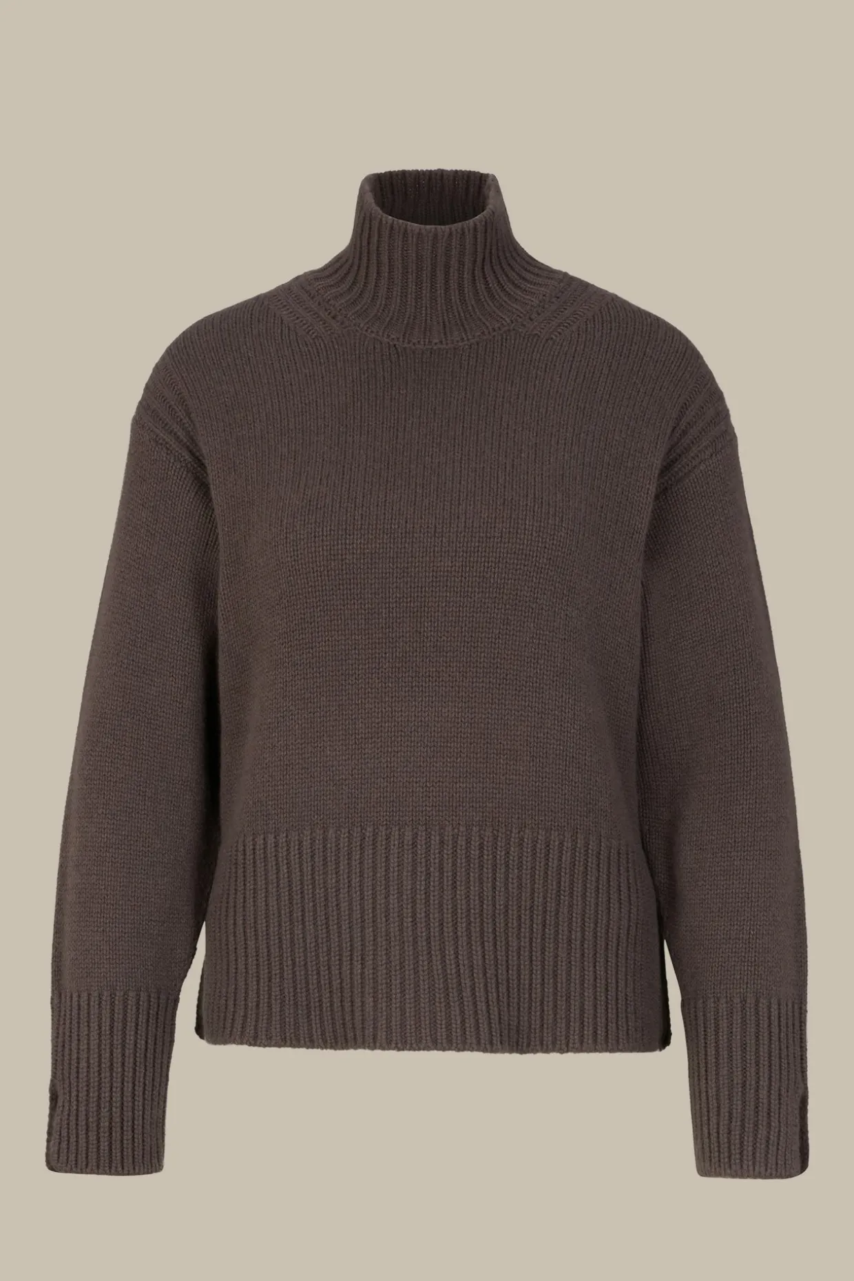 Cashmere-Rollkragen-Pullover In
