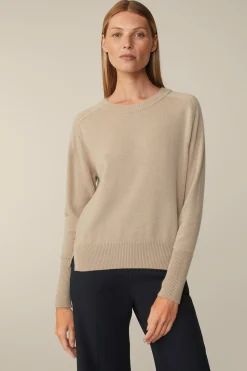 Cashmere-Rundhals-Pullover In