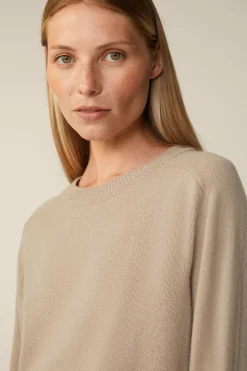 Cashmere-Rundhals-Pullover In