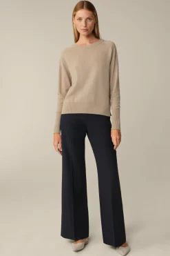 Cashmere-Rundhals-Pullover In
