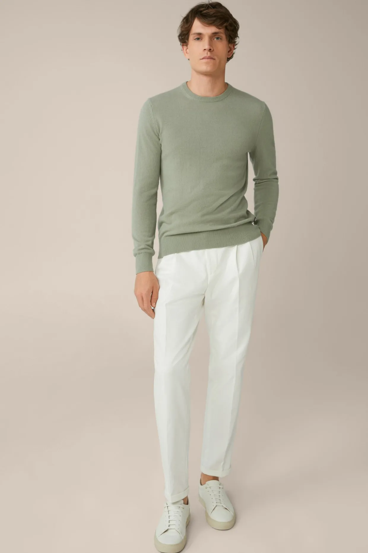 Cashmere-Rundhals-Pullover Cashmono In