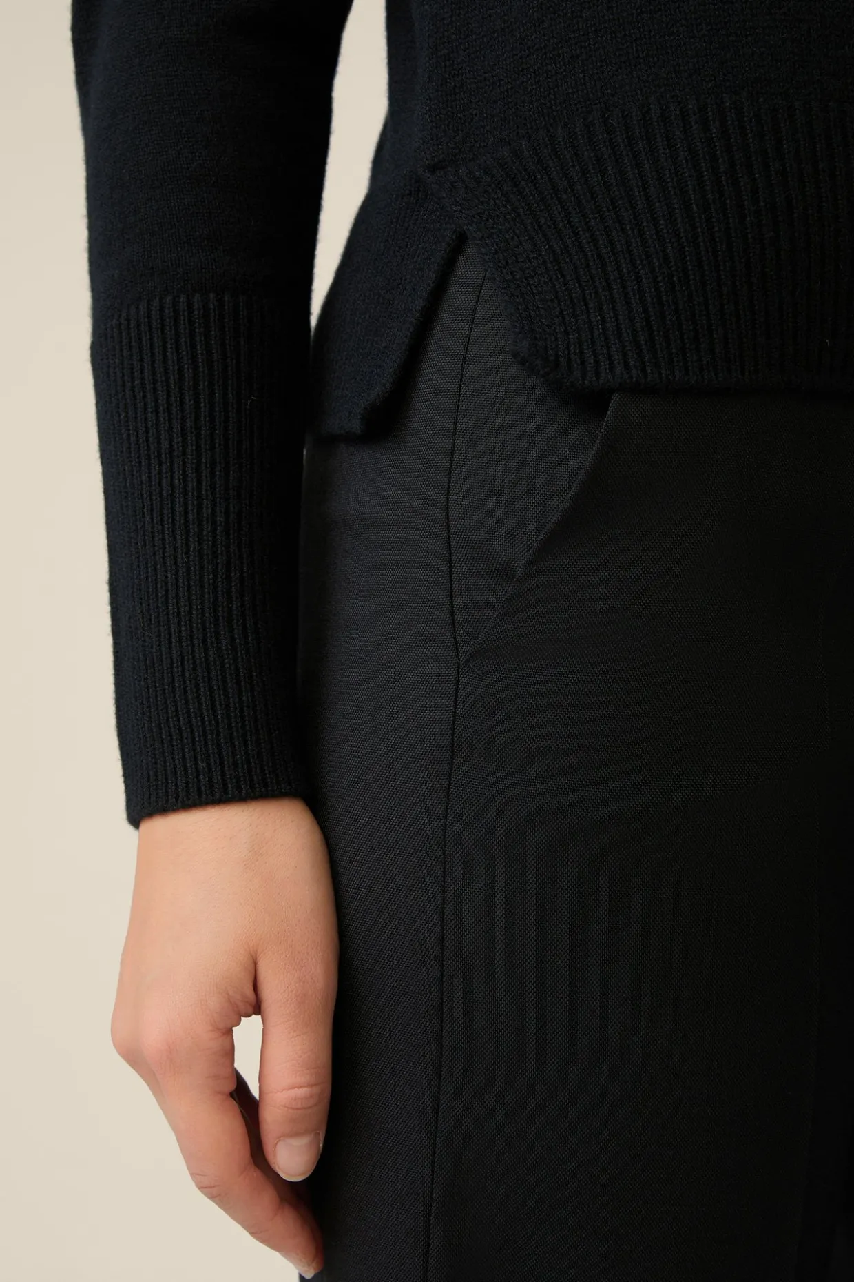 Cashmere-Rundhals-Pullover In