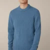 Cashmere-Strick-Rundhals-Pullover Ecosio In