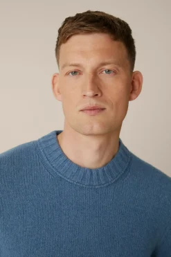 Cashmere-Strick-Rundhals-Pullover Ecosio In