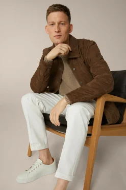 Cashmere-Strick-Rundhals-Pullover Ecosio In Beige