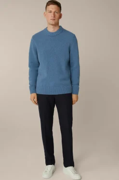 Cashmere-Strick-Rundhals-Pullover Ecosio In
