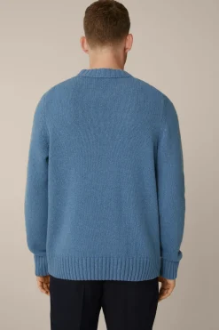 Cashmere-Strick-Rundhals-Pullover Ecosio In