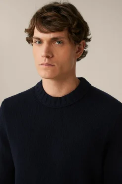 Cashmere-Strick-Rundhals-Pullover Ecosio In
