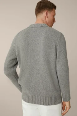 Cashmere-Strick-Rundhals-Pullover Ecosio In