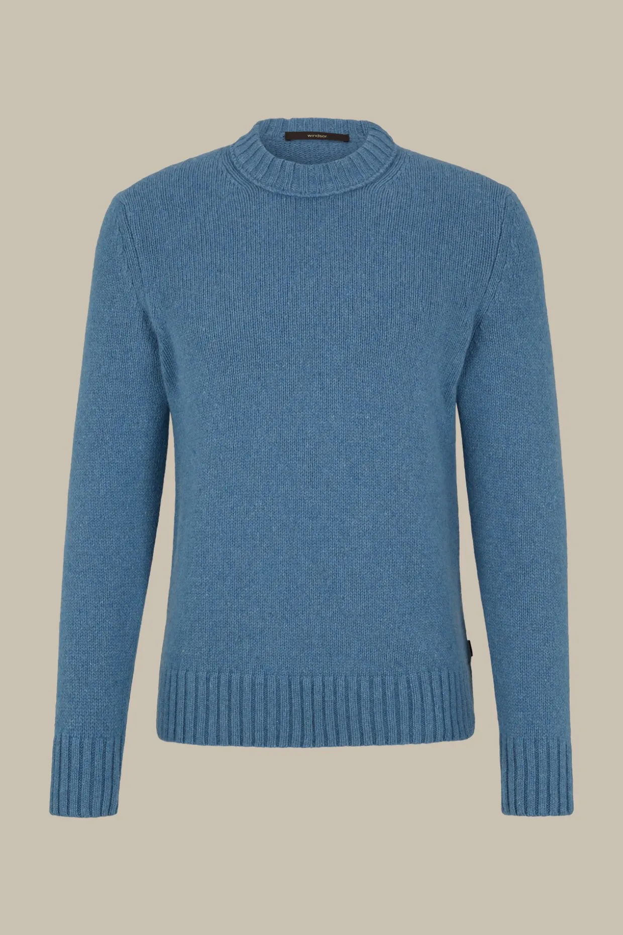 Cashmere-Strick-Rundhals-Pullover Ecosio In