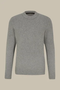 Cashmere-Strick-Rundhals-Pullover Ecosio In