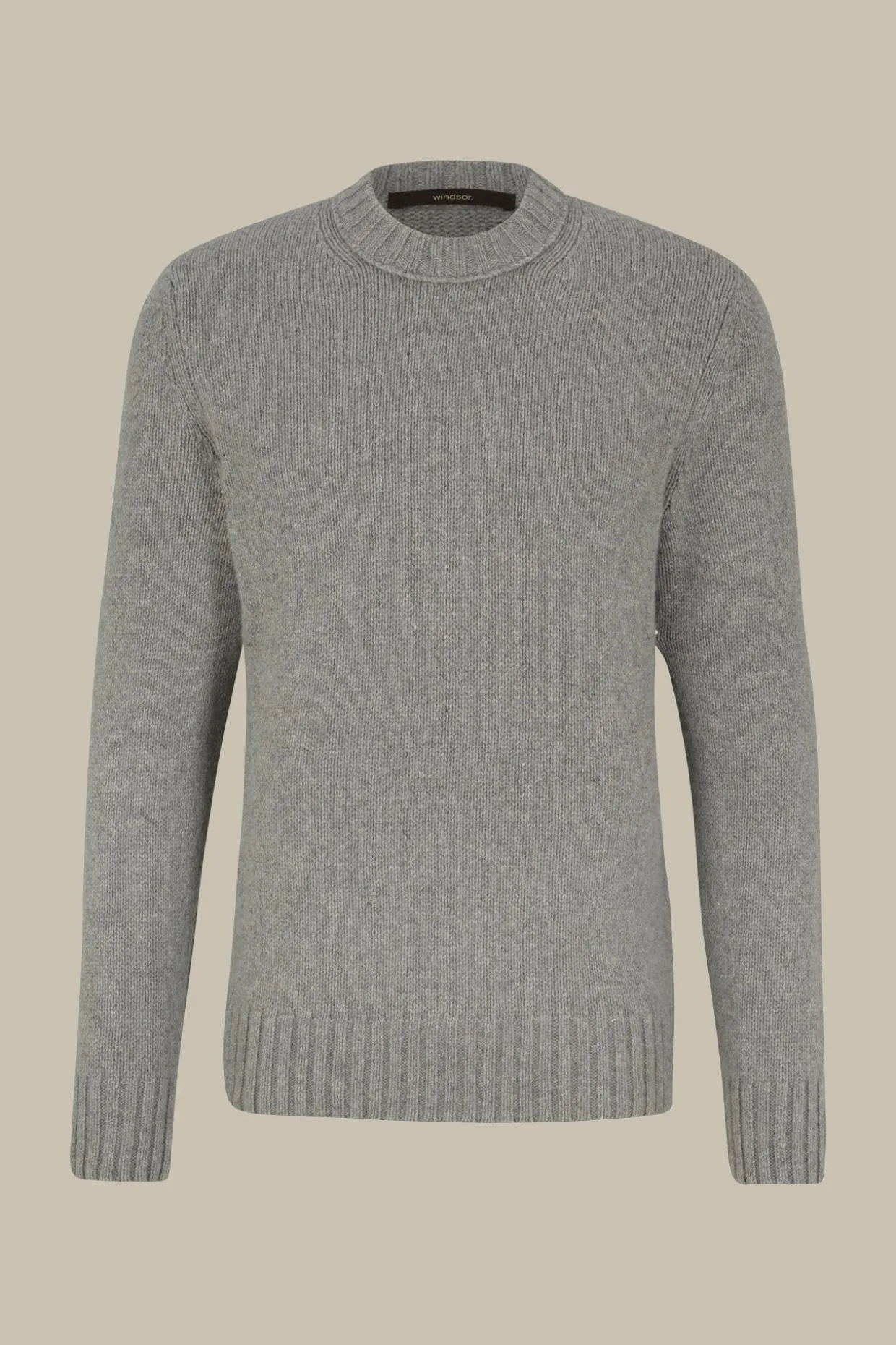 Cashmere-Strick-Rundhals-Pullover Ecosio In