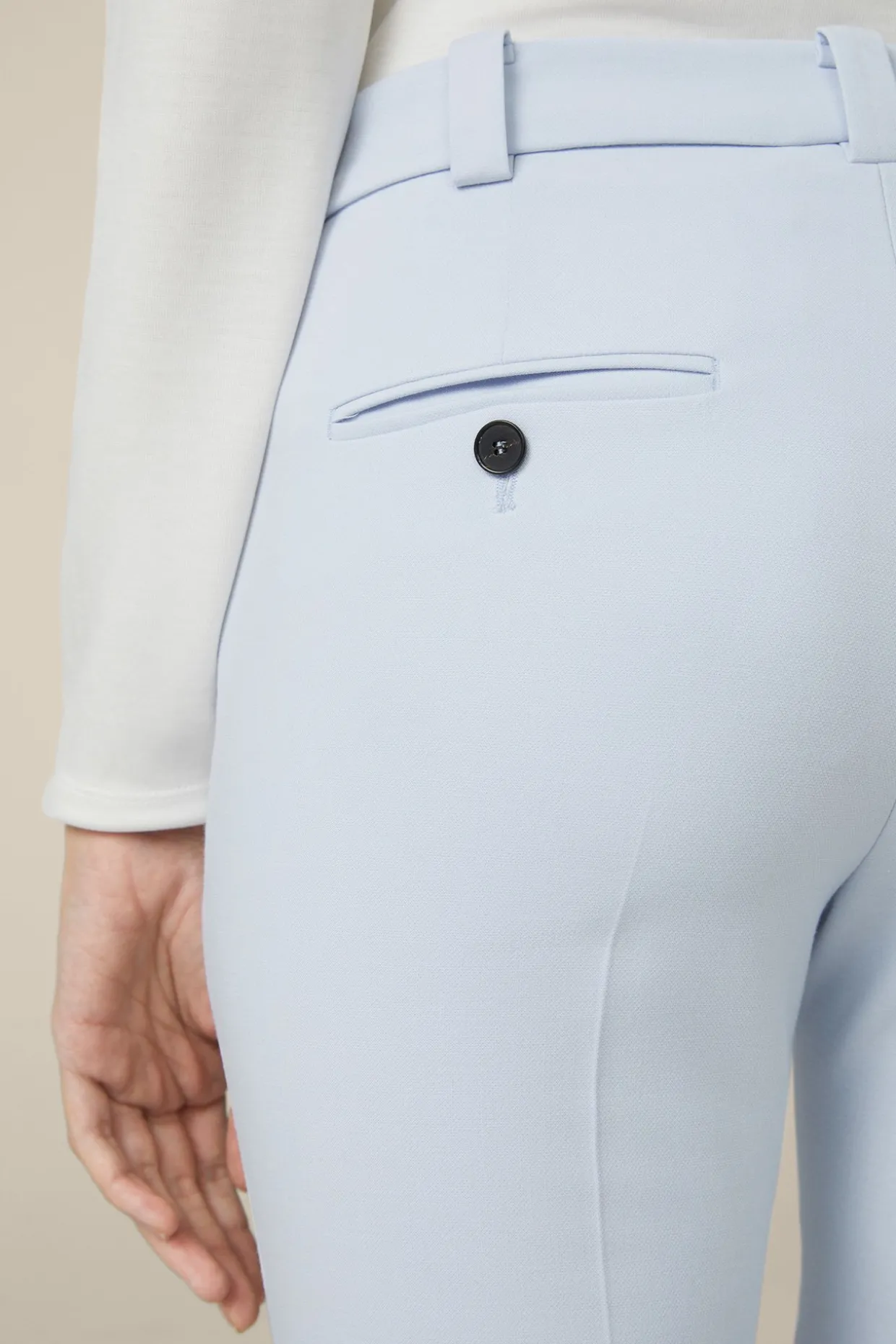 Crepe-Anzug-Hose In