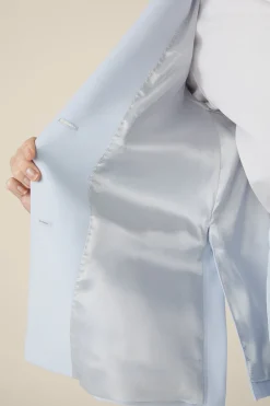 Crepe-Blazer-Jacke In