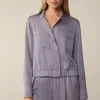 Crepe-Blouson In