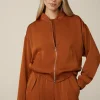 Crepe-Blouson In