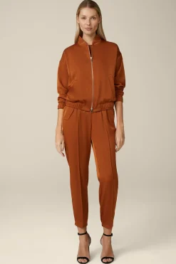 Crepe-Blouson In